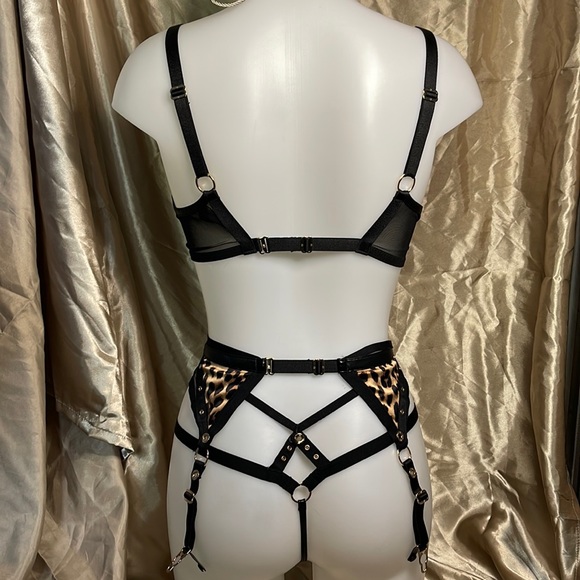 Honey Birdette 3 PC Betty Leopard Set - Picture 2 of 8